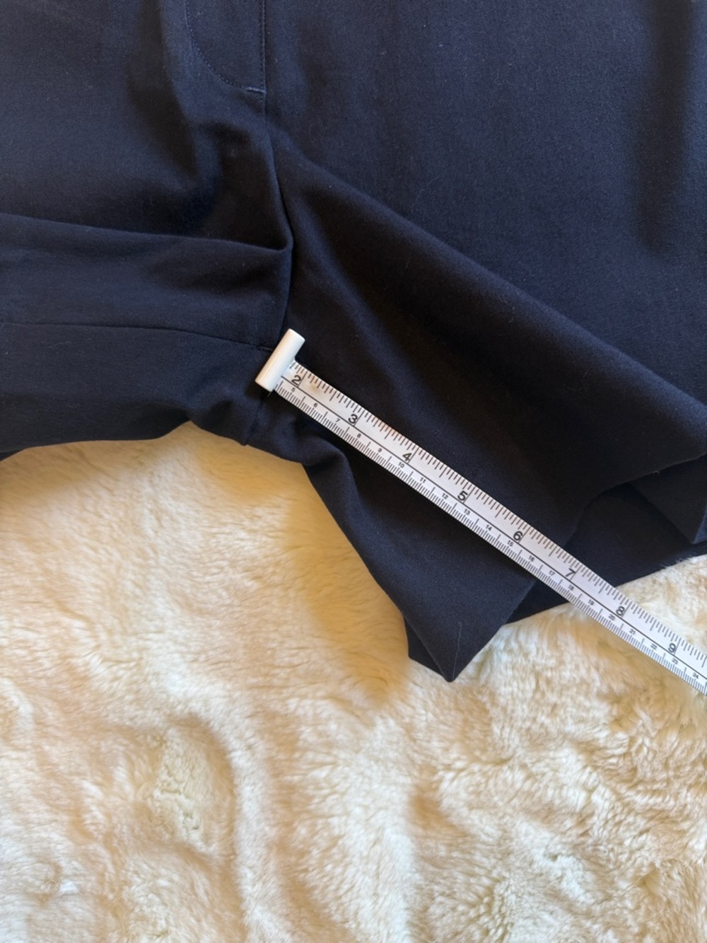 SPANX POLISHED SHORT CLASSIC NAVY STRETCH CHINO STYLE SIZE SMALL NWT - Picture 8 of 8